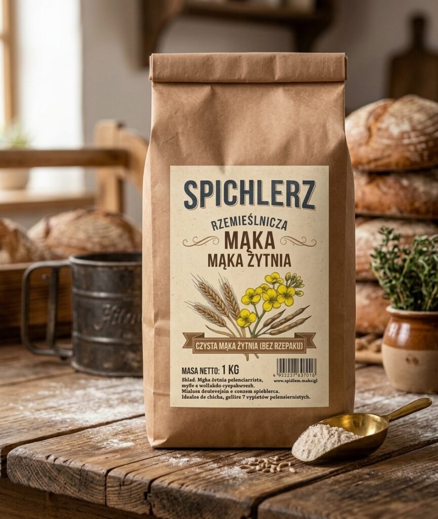 Spichlerz – Rzemieślnicza Mąka Pszenno-Rzepakowa, 1 kg