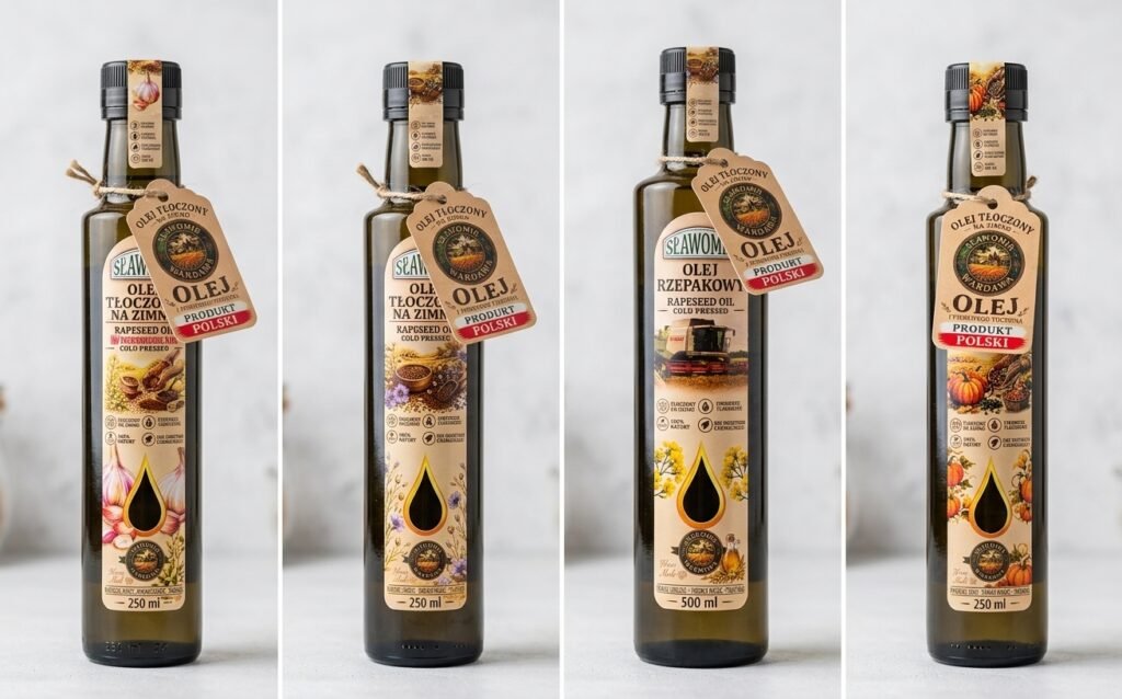 Olej z konopi tłoczony na zimno – 100% naturalny, 250 ml