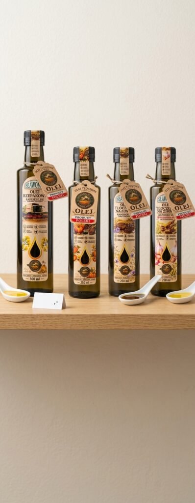 Olej z chilli (rzepakowy z pikantną papryczką) – tłoczony na zimno, 250 ml