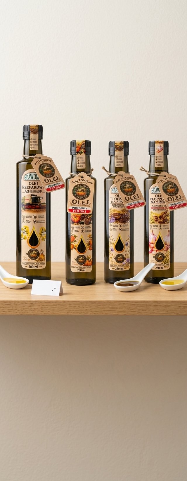 Olej rzepakowy z suszonymi pomidorami i bazylią – tłoczony na zimno, 250 ml